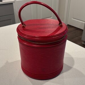 Louis Vuitton Vintage Vanity Bag Cannes Red Epi